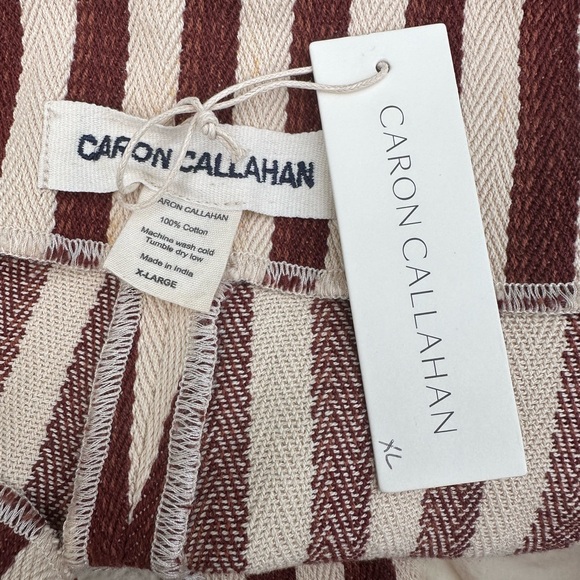 NWT CARON CALLAHAN DEXTER PANTS - AUBURN STRIPE size XL - Picture 9 of 16